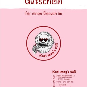 Gutschein Karl mags süß